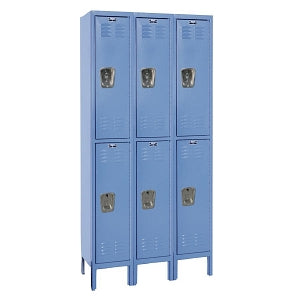 Hallowell Premium Lockers - LOCKER, DBL-TIER, 3WD, 12X12X78, MARINE BLUE - U3228-2A-MB