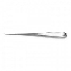 Medline Flat Back Spinal Curettes - Size 0000 9" (22.9 cm) Spinal Curette with 90° Flat Back Tip - MDS0002841