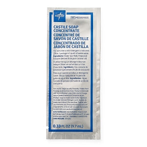 Medline Castile Soap Concentrate - 0.33 fl. oz. (9.7 mL) Castile Soap Concentrate Packet - MDS001005Z