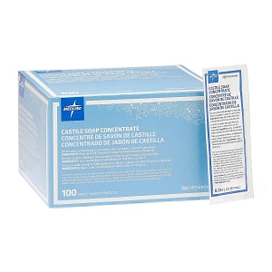 Medline Castile Soap Concentrate - 0.33 fl. oz. (9.7 mL) Castile Soap Concentrate Packet - MDS001005