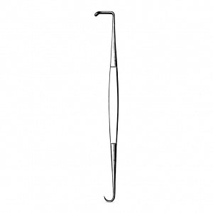 Medline Meyerding Skin Hook - 6.25" (15.9 cm) Double-Ended Meyerding Skin Hook with 5/8" x 3/16" (16 mm x 5 mm) Blades - MDS0171206