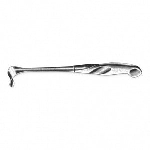 Medline Richardson Retractors - 9-1/4" (23.5 cm) Richardson Retractor with 1" x 1-1/4" (25 mm x 32 mm) Blade and Lamb Handle - MDS0172056