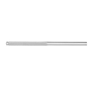 Medline Knife Handles - #3K 4" (10.2 cm) Round Knurled German Stainless Steel Knife Handle - MDS0190694