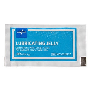 Medline Sterile Lubricating Jelly - E-Z Lubricating Jelly in Foil Pack, 2.7 g - MDS032273Z