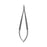 Medline Troutman-Barraquer Colibri Corneal Forceps - 4" (10.2 cm) Curved Troutman Tying Forceps, No Lock - MDS0409001