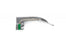 Medline Green System Laryngoscope Blades - Konig Green System Fiber Optic Reusable Blade, Macintosh #2, Child - MDS0425115G