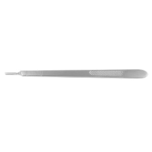 Medline Knife Handles - #3L Long 8" (20 cm) German Stainless Steel Scalpel Handle for Blades 10, 11, 12, 15 - MDS0610302