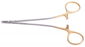 Medline Cooley Intracardiac Needle Holders - 6" (15.2 cm) Straight Cooley Intracardiac Needle Holder with Smooth Tungsten Carbide Inserts - MDS0651815