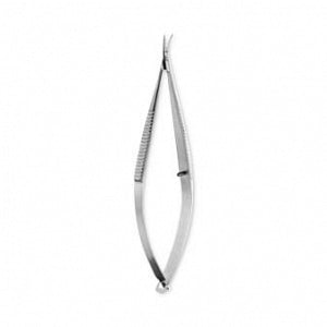 Medline Castroviejo Micro Scissors - Castroviejo Micro Scissors, Curved, Sharp / Sharp, 3-3/4" - MDS0715764