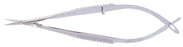 Medline Gills-Vannas Capsulotomy Micro Scissors - 3.5" (9 cm) Gills-Vannas Capsulotomy Scissors with Angled 7 mm Blades - MDS0729011