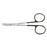 Medline Super Cut Iris Scissors - Super Cut Iris Scissor with Black Handle, Curved, 4-1/8" - MDS0734110