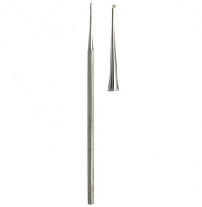 Medline Excavator Curettes - 5" (12.7 cm) Excavator Curette with 4 mm Tip with Hole - MDS0740504