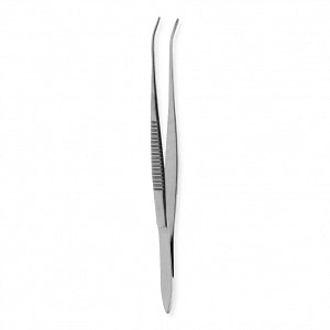 Medline Bracken Iris Forceps - 4" (10.15 cm) Curved Bracken Dressing / Tissue Iris Forceps - MDS0747661