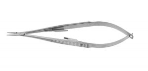 Medline Castroviejo Smooth Micro Needle Holders - Castroviejo Straight Locking Needle Holder with 9 mm Jaw, - MDS0750376