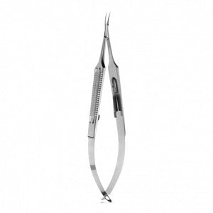 Medline Castroviejo Eye Needle Holders - 5-1/8 (13 cm) Short Shank Castroviejo Eye Needle Holder with 9 mm Long Straight, Smooth Jaws - MDS0750476