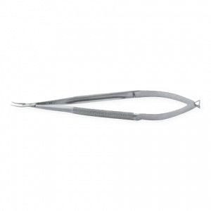 Medline Delicate Micro Needle Holders - 10" (25.4 cm) Curved Extra-Delicate Micro Needle Holder with Round Handle with Lock - MDS0759866