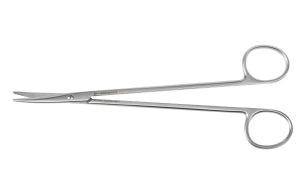 Medline Lincoln Cardiovascular Scissors - Lincoln Cardiovascular Scissors, Curved, 7", 30 mm - MDS0800117