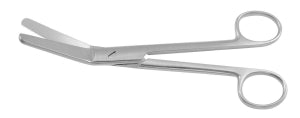 Medline Rochester-Ferguson Scissors - 7" (17.8 cm) Long Angled-on-Flat Rochester-Ferguson Scissors with Blunt / Blunt Tips - MDS0801918