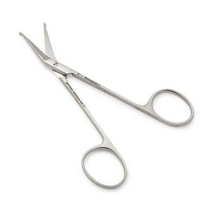 Medline Bulb Tip Ophthalmic Scissors - SCISSOR, FINE, ANG, BULB TIP, 4.5" - MDS0804911