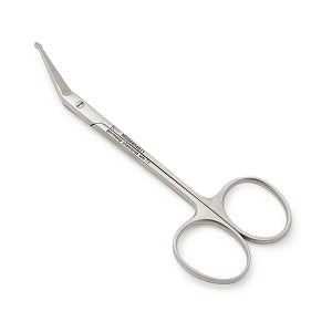 Medline Bulb Tip Ophthalmic Scissors - SCISSOR, FINE, ANG, BULB TIP, 4.5" - MDS0804911