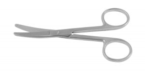 Medline Curved Standard Operating Scissors - Curved Standard Operating Scissors, Blunt / Blunt, 4.25" - MDS0810310