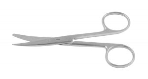 Medline Curved Standard Operating Scissors - Curved Standard Operating Scissors, Sharp / Blunt, 4.75" - MDS0811111