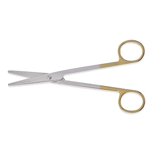 Medline Furst Mayo Tungsten Carbide Scissors - Mayo Tungsten Carbide Scissors with Beveled Blade, Straight, 5-1/2" - MDS0816414F