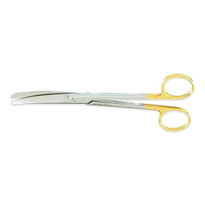 Medline Furst Mayo Tungsten Carbide Scissors - Mayo Tungsten Carbide Scissors with Beveled Blade, Curved, 14" - MDS0816514F