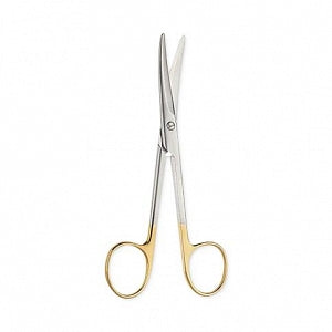 Medline Mayo Dissecting Scissors - Mayo Dissecting Scissors, Curved, Tungsten Carbide Inserts, Left Handed, 6-3/4" - MDS0816517L