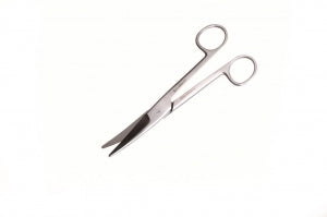 Medline Mayo-Type Scissors - Mayo-Noble Heavy Dissecting Scissors, Curved-on-Flat, 6.5" - MDS0818117