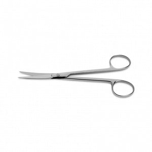 Medline Brown Dissecting Scissors - 5-3/4" (14.5 cm) Curved Brown Dissecting Scissors with Blunt / Blunt Tips - MDS0819000