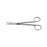 Medline Brown Dissecting Scissors - 5-3/4" (14.5 cm) Curved Brown Dissecting Scissors with Blunt / Blunt Tips - MDS0819000