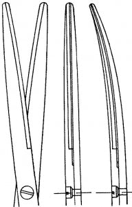 Medline Metzenbaum Tungsten Carbide Scissors - Metz Tungsten Carbide Fine Scissors, Straight, Blunt / Blunt, 5.75" - MDS0828615