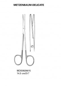 Medline Metzenbaum Tungsten Carbide Scissors - Metz Tungsten Carbide Fine Scissors, Curved, Blunt / Blunt, 9" - MDS0828723