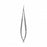 Medline Jacobson Micro Vascular Scissors - 7" (17.8 cm) Flat Handle Jacobson Micro Vascular Scissors with Fine 90˚ Angle Sharp / Sharp Tips - MDS0828890