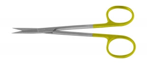 Medline Knapp Iris Scissors - 4.5" (11.4 cm) Straight Knapp Iris Scissors with Tungsten Carbide Inserts and Sharp / Blunt Tips - MDS0834411