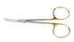 Medline Furst Knapp Iris Scissors - Iris Scissors, Sharp / Sharp, 4.5", Curved, Tungsten Carbide - MDS0834511F