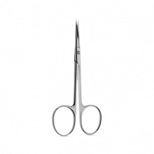 Medline Knapp Iris Scissors - 4.5" (11.4 cm) Straight Knapp Iris Scissors with Large Rings, Tungsten Carbide Inserts and Sharp / Sharp Tips - MDS0835511