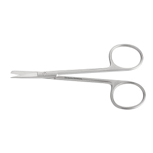 Medline Knapp Iris Scissors - 4" (10 cm) Straight Knapp Iris Scissors with Sharp / Blunt Tips - MDS0837602