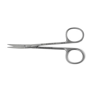 Medline Knapp Iris Scissors - 4" (10 cm) Curved Knapp Iris Scissors with Blunt / Blunt Tips - MDS0837701