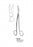 Medline Dean Tonsil Scissors - Dean Tonsil Scissors with Handle, Slight Curve, Angled Blade, 6.75" - MDS0842717