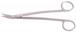 Medline Dean Tonsil Scissors - Dean Tonsil Scissors with Handle, Slight Curve, Angled Blade, 6.75" - MDS0842717