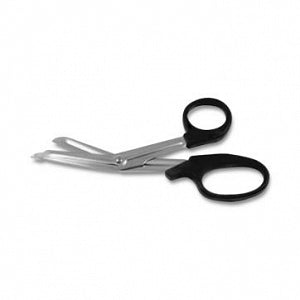 Medline Universal Bandage Scissors - 7.5" (19 cm) Universal Bandage Scissors with Plastic Probe, Blue - MDS0847207