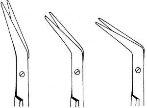 Medline DeBakey Vascular Scissors - SCISSOR, DEBAKEY, VASC, ANGLED 25, 11.25" - MDS0849028