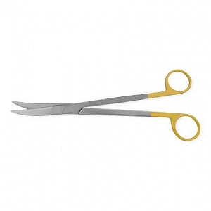 Medline Zeppelin Parametrium OB / GYN Scissors - 9" (23 cm) Zeppelin Parametrium Scissors with Fully Curved Blades and Tungsten Carbide Inserts, Gold Handle - MDS0865023