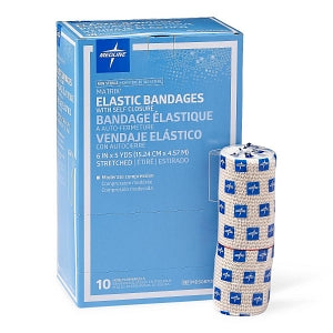 Medline Nonsterile Matrix Elastic Bandages - Matrix Elastic Bandage with Self-Closure, 6" x 5 yd. - MDS087006LF