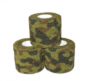 Milliken CoFlex Nonsterile Cohesive Bandages - CoFlex NL Nonsterile Self-Adherent Bandages, Tan Camouflage Design, 2" x 5 yd. (5.1 cm x 4.6 m) - 5200CM