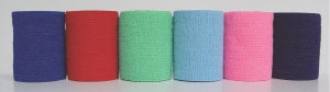 Medline Co-Label CoFlex Nonsterile Cohesive Bandages - CoFlex NL Nonsterile Self-Adherent Bandages, Assorted Colors, 3" x 5 yd. (7.6 cm x 4.6 m) - MDS088003CP