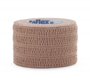 Milliken CoFlex Nonsterile Cohesive Bandages - CoFlex NL Nonsterile Self-Adherent Bandages, Tan, 1.5" x 5 yd. (3.8 cm x 4.6 m) - 5150TN