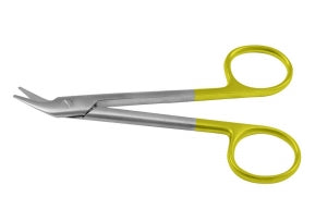 Medline Suture Wire Cutters - Universal Wire Cutter Scissors, Angled Jaw, Serrated, Tungsten Carbide Cutting Edges, 4.75" - MDS0883512